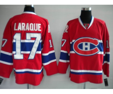 nhl montreal canadiens #17 laraque red ch