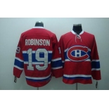 nhl montreal canadiens #19 robinson  red ccm