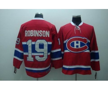 nhl montreal canadiens #19 robinson  red ccm