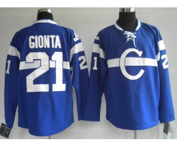 nhl montreal canadiens #21 gionta blue