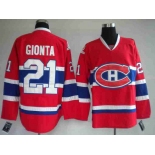 nhl montreal canadiens #21 gionta red ch