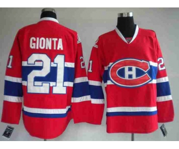 nhl montreal canadiens #21 gionta red ch