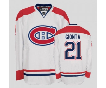 nhl montreal canadiens #21 gionta white ch