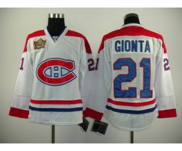 nhl montreal canadiens #21 gionta white(winter classic)