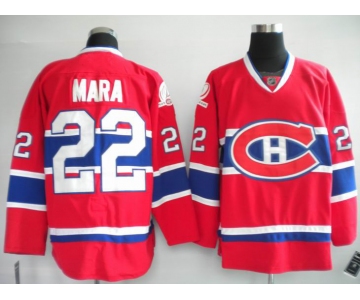 nhl montreal canadiens #22 mara red ch