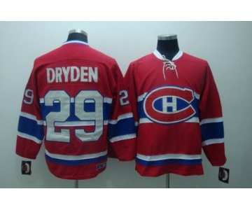 nhl montreal canadiens #29 dryden  red ccm