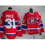 nhl montreal canadiens #31 price red ch