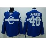 nhl montreal canadiens #40 lapierre blue