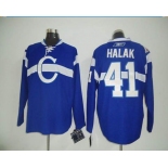 nhl montreal canadiens #41 halak blue W