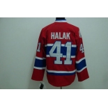 nhl montreal canadiens #41 halak red ch