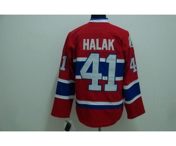 nhl montreal canadiens #41 halak red ch