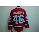 nhl montreal canadiens #46 kostitsyn red ch