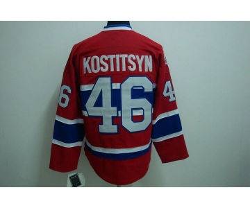 nhl montreal canadiens #46 kostitsyn red ch