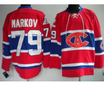 nhl montreal canadiens #79 markov red ca