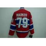 nhl montreal canadiens #79 markov red ch