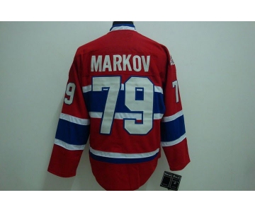 nhl montreal canadiens #79 markov red ch