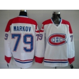 nhl montreal canadiens #79 markov white ch