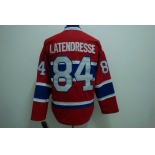 nhl montreal canadiens #84 lateneresse red ch