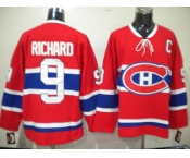 nhl montreal canadiens #9 richard red ch