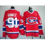 nhl montreal canadiens #91 gomez red ch