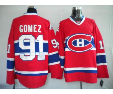 nhl montreal canadiens #91 gomez red ch