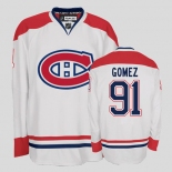 nhl montreal canadiens #91 gomez white