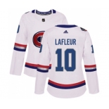 Women Adidas Montreal Canadiens #10 Guy Lafleur Authentic White 2017 100 Classic NHL Jersey