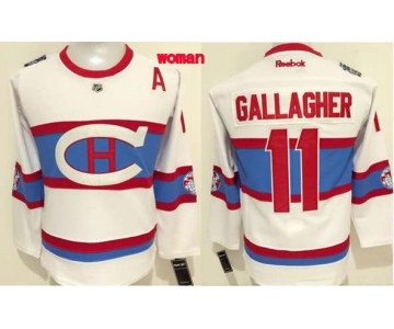 women nhl jerseys montreal canadiens #11 gallagher white[2016 winter classic][gallagher][patch A]