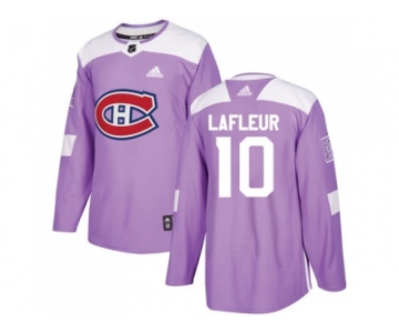 Youth Adidas Montreal Canadiens #10 Guy Lafleur Purple Authentic Fights Cancer Stitched NHL Jersey