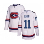 Youth Adidas Montreal Canadiens #11 Saku Koivu Authentic White 2017 100 Classic NHL Jersey