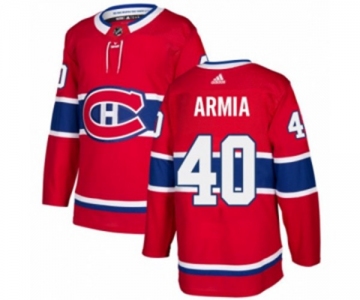 Youth Adidas Montreal Canadiens #40 Joel Armia Authentic Red Home NHL Jersey