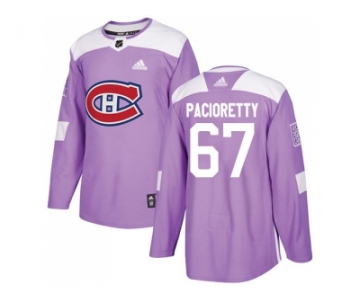 Youth Adidas Montreal Canadiens #67 Max Pacioretty Purple Authentic Fights Cancer Stitched NHL Jersey