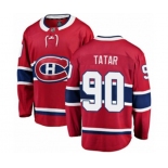 Youth Montreal Canadiens #90 Tomas Tatar Authentic Red Home Fanatics Branded Breakaway NHL Jersey