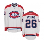 Youth Reebok Montreal Canadiens #26 Mats Naslund Authentic White Away NHL Jersey