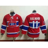 youth nhl jerseys montreal canadiens #11 gallagher red[gallagher][patch A]