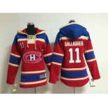 youth nhl jerseys montreal canadiens #11 gallagher red[pullover hooded sweatshirt][gallagher]