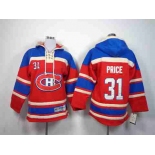 youth nhl jerseys montreal canadiens #31 price blue-red[pullover hooded sweatshirt]