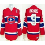 youth nhl jerseys montreal canadiens #9 richard red [patch C]