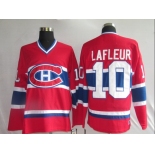 youth nhl montreal canadiens  #10 lafleuri red