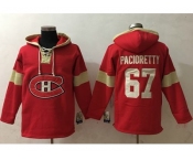 Men's Montreal Canadiens #67 Max Pacioretty Red Pullover NHL Hoodie