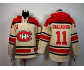 nhl jerseys montreal canadiens #11 gallagher red-cream[pullover hooded sweatshirt][gallagher]