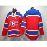 nhl jerseys montreal canadiens blank red[pullover hooded sweatshirt]