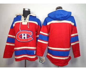 nhl jerseys montreal canadiens blank red[pullover hooded sweatshirt]