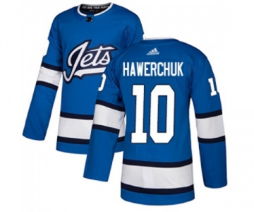 Adidas Winnipeg Jets #10 Dale Hawerchuk Authentic Blue Alternate NHL Jersey