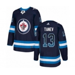 Adidas Winnipeg Jets #13 Brandon Tanev Authentic Navy Blue Drift Fashion NHL Jersey