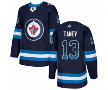 Adidas Winnipeg Jets #13 Brandon Tanev Authentic Navy Blue Drift Fashion NHL Jersey