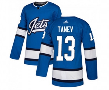 Adidas Winnipeg Jets #13 Brandon Tanev Premier Blue Alternate NHL Jersey