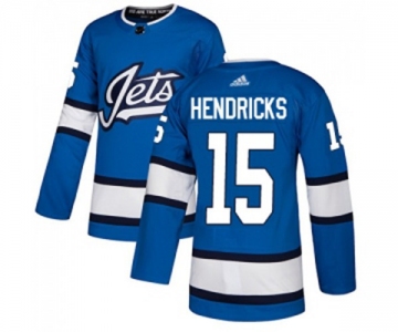 Adidas Winnipeg Jets #15 Matt Hendricks Premier Blue Alternate NHL Jersey