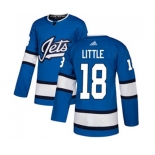 Adidas Winnipeg Jets #18 Bryan Little Premier Blue Alternate NHL Jersey