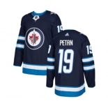 Adidas Winnipeg Jets #19 Nic Petan Authentic Navy Blue Home NHL Jersey